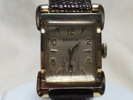【送料無料】vintage 1950s mid century mens benrus wristwatch 17 jewels scrolled lugs rare
