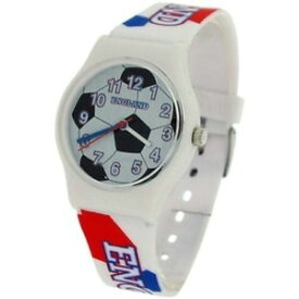 【送料無料】citron england analogue boys kids football design plastic strap watch so005c