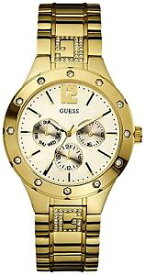 【送料無料】neues angebot authentic guess womens u15078l1 gold stainlesssteel quartz watch with tag