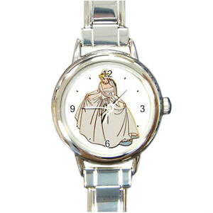 �y���������zcinderella bride watch round italian charm watch wristwatch