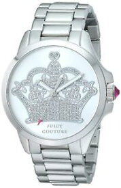 【送料無料】juicy couture womens 1901215 jetsetter analog display quartz silver watch