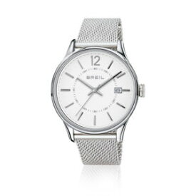 【送料無料】orologio breil contempo uomo tw1561 watch nuovo maglia milanese slim bianco