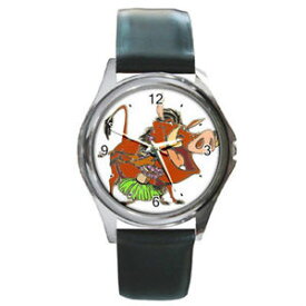 【送料無料】lion king timon and pumba watch round metal wristwatch