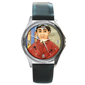 【送料無料】saintly souvenirs st sixtus ii round metal watch, wristwatch