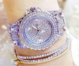 【送料無料】women rhinestone sparkle watch luxury crystal quartz wristwatch 3 colours fast