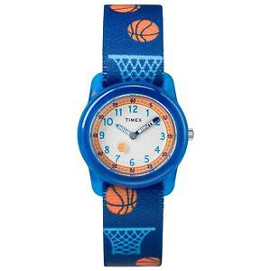 �y���������ztimex tw7c16800, kids time machines elastic watch, basketball, time teacher
