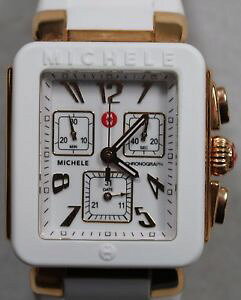 �y���������zladies michele chronograph mww06l00014 jelly bean ss rose gold tone case watch