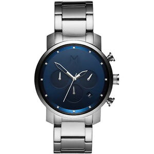 �y���������zmvmt orologio cronografo quarzo uomo con cinturino in acciaio inox dmc02sblu