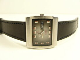 【送料無料】vintage eliwa automatic compressor brevet swiss uhr day date watch orologio