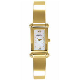 【送料無料】michel herbelin womens goldtone steel bracelet amp; case quartz watch 1048mp19