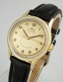 【送料無料】vintage mido miltifort bumper automatic mens wrist watch 14k solid gold cap