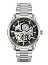 【送料無料】authorized dealer bulova 96a208 automatic mens stainless steel watch
