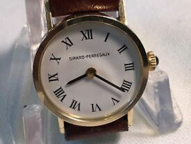 【送料無料】vintage 14k solid gold girardperregaux ladies 17j windup wristwatch 740986