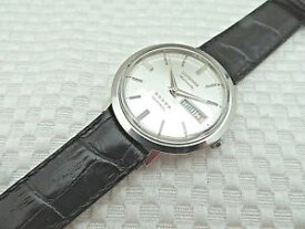 【送料無料】mens vintage 1969 longines admiral dual date red date wristwatch cal 508