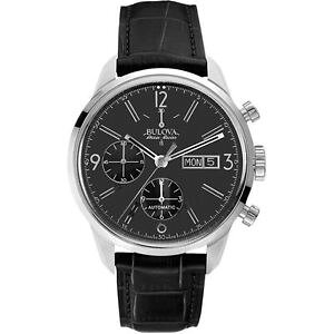 yzbulova accuswiss 63c115 mens gemini day date automatic chronograph watch