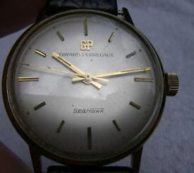 【送料無料】vintage mens girardperregaux seahawk 14k gold watch17j manualdated 1968