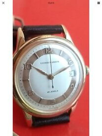 【送料無料】vintage ulysse nardin 25 jewel gold plated mens automatic watch drop
