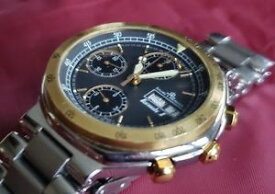 【送料無料】baume amp; mercier formula s chronograph wrist watch w yellow gold bezel mv04fo123