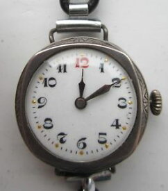 【送料無料】silver swiss made london hallmark gs amp; import date 1924 art deco wrist watch