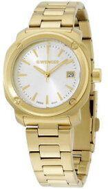 【送料無料】wenger women edge index quartz 100m gold tone stainless steel watch 011121107
