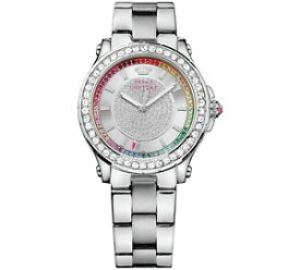 【送料無料】juicy couture womens 1901237 pedigree analog silvertone watch 30 rrp