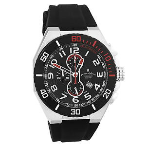 �y���������zjacques du manoir mens racing sport swiss made chronograph watch sp06