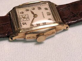【送料無料】vintage mohawk 10k rgp mens windup wristwatch swiss made runs great