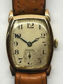 【送料無料】vintage rotary rolled gold 1930’s art deco mens swiss 15 jewel wrist watch works