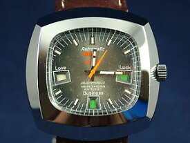 【送料無料】gents nos vintage astromatic aquarius star sign automatic watch circa 1970 swiss