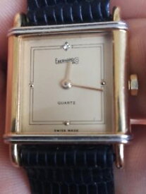 【送料無料】eberhard amp; co quartz watch lady vintage top running all original