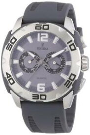 【送料無料】orologio uomo festina sport f166655 multifunzione silicone grigio