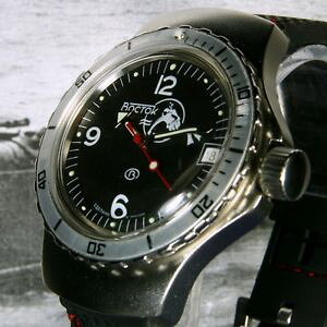 �y���������zvostok amphibian, amphibia scuba dude auto dive watch, , boxed, uk seller