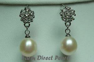 �y���������z�s�A�X�@�p�[���s�A�X�@original perle cz lange ohrringe blume wei schwarz pfirsich