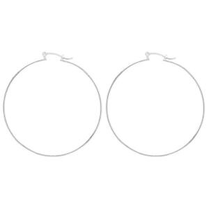 yzsAX@W{NI[fB[XsAX@versilbert gro jumbo schlicht creole damen ohrringe 65mm