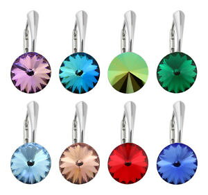 �y���������z�s�A�X�@�X�����t�X�L�[�s�A�X�@sterling silber rivoli ohrringe gemacht mit 1122 12mm swarovski kristalle