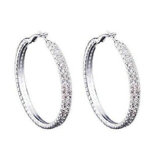 �y���������z�s�A�X�@�f���C���X�g�[�����E���h�s�A�X�@as de62353 strass ubertriebenen luxus runde ohrringe legierung geometric