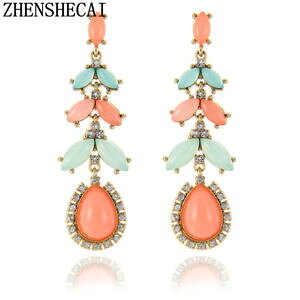 �y���������z�s�A�X�@�f���C���X�g�[���N���X�^�������O�s�A�X�@as de68051 strass kristall lange ohrringe fur frauen zink legierung anlage