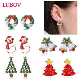 �y���������z�s�A�X�@�f�T���^�N���[�X�c���[�s�A�X�@as de59395 low weihnachtsmann schneemann schoner baum ohrring fur frauen zink l