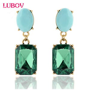 �y���������z�s�A�X�@�f�A�N�����N���X�^���X�g�[���h���b�v�s�A�X�@as de60801 acrylkristallstein tropfen ohrring platz frauen zink legierung geome