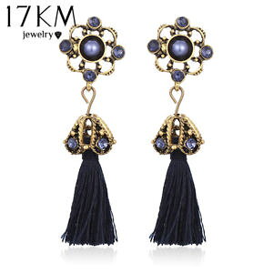 �y���������z�s�A�X�@�f�^�b�Z���X�^�b�h�r���e�[�W�s�A�X�@as de59314 tassel bolzen ohrringe weinlese fur frauen zink legierung anlage