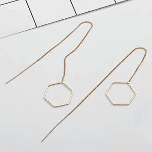 �y���������z�s�A�X�@�f�s�A�X�@�J���[�|���S��as de67173 farbe baumelnde ohrringe fur frauen polygon geometrische zink legier