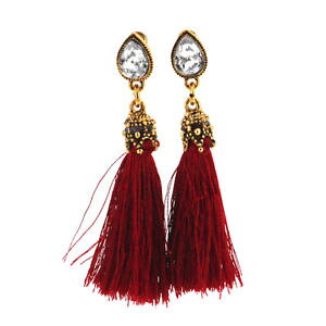 �y���������z�s�A�X�@�f�G�X�j�b�N�r���e�[�W�����O�^�b�Z���s�A�X�@as de61566 stein lange troddel baumeln ohrringe fur frauen ethnische vintage an