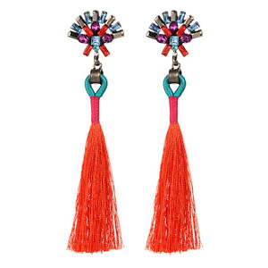 �y���������z�s�A�X�@�f�A�N�Z�T���^�b�Z��as de60182 accessorie ethnische kristallmischungsfarbe quaste zink legierung an