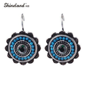 �y���������z�s�A�X�@�f�J���t���r�[�Y�N���X�^���s�A�X�@as de66369 bunte perlen charme kristallohrclips 5 farben zink legierung anlage