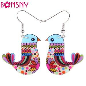 �y���������z�s�A�X�@�f�h���b�v�A�N����as de67051 drop vogel big lange acryl baumeln bijoux frauen eisen tier
