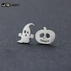 �y���������z�s�A�X�@�f�h���t�g�n���E�B���J�{�`���V���o�[as de56775 entwurfs silber farben nette halloween kurbis frauen zink legierung