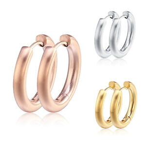 yzsAX@XeXX`[fB[Xt[vsAX@NI[klapp creolen mattiert edelstahl 316l damen ohrringe kreolen