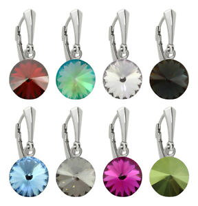 �y���������z�s�A�X�@�X�����t�X�L�[�N���X�^���s�A�X�@sterling silber ohrringe gemacht mit 1122 12mm rivoli swarovski kristall