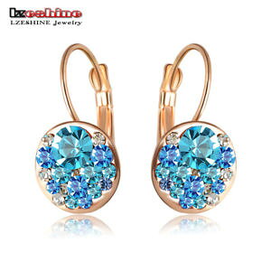 �y���������z�s�A�X�@�f���E���h�X�^�b�h���[�Y�S�[���has de58606 neue runde stud rose gold farben frauen zink legierung