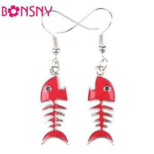 �y���������z�s�A�X�@�f�^�C�v���b�O�G�i�����h���b�v�s�A�X�@as de66564 emaille tropfen fisch ohrringe fur art pendientes boucles d zink leg